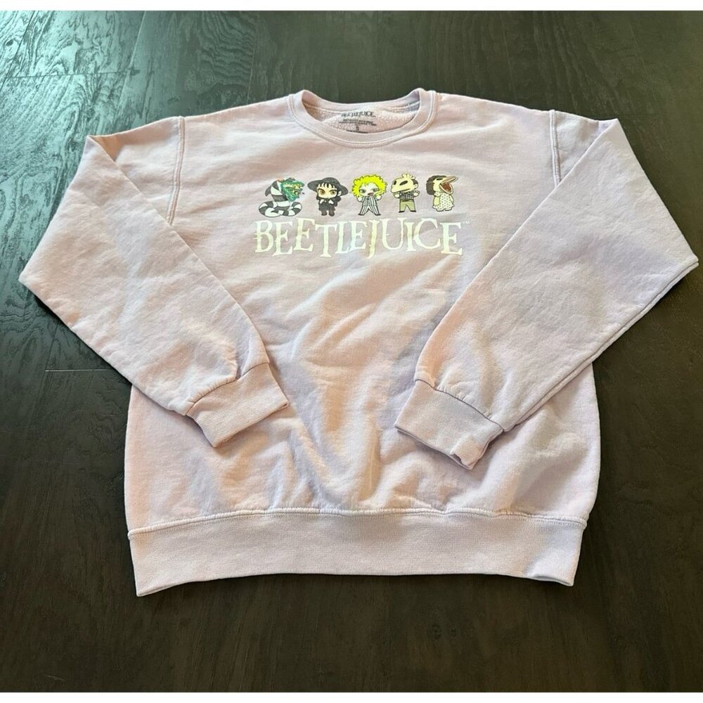 Beetlejuice Chibi Lavender Girls Sweatshirt‎